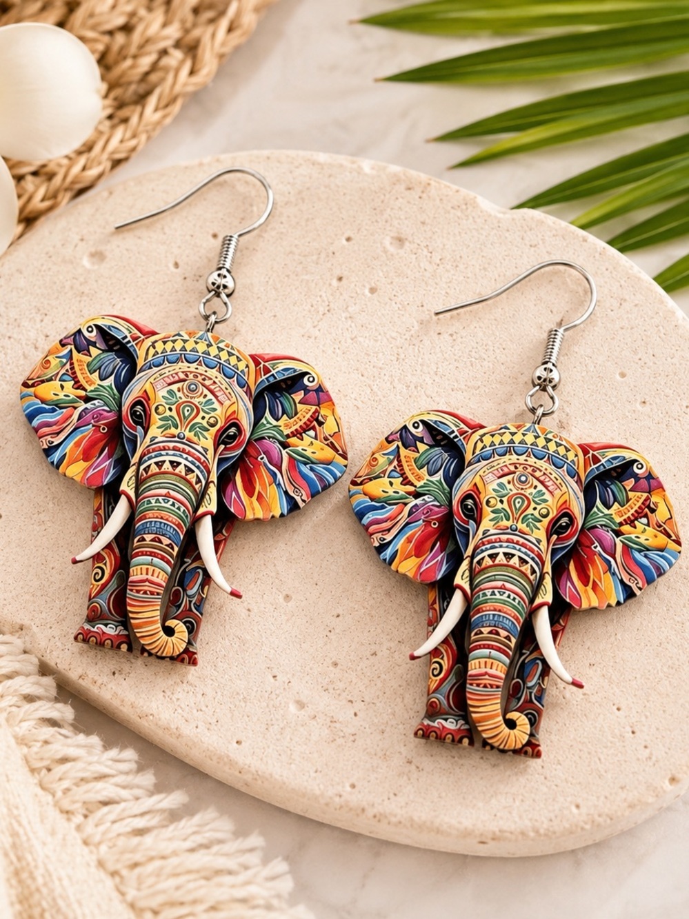 💥3/$15💥 Colorful Elephant Drop Earrings - Women Jewelry
